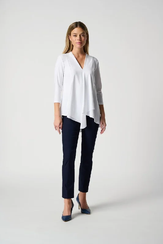 V - Neck Women's Ribbed Wool Sweaters for FallJoseph Ribkoff Navy Classic Slim Pant V - Neck Women's Ribbed Wool Sweaters for FallJoseph Ribkoff Navy Classic Slim Pant