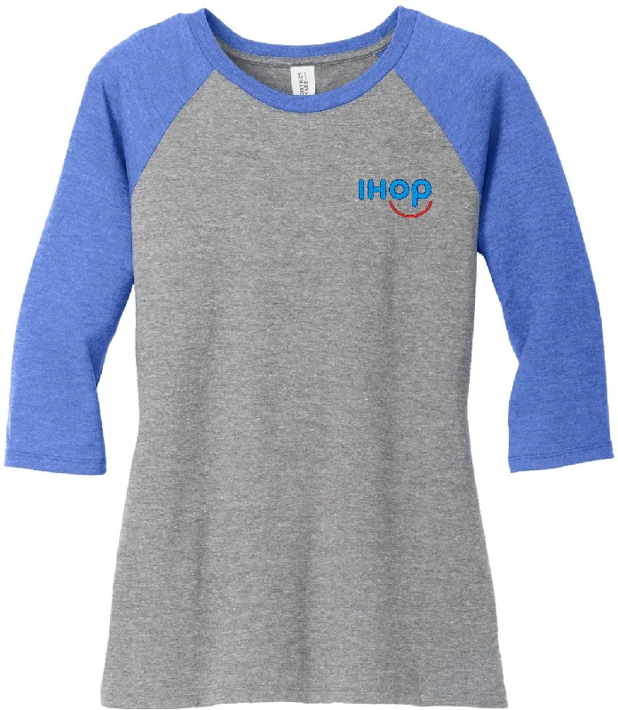 Sequined Women T Shirt for a Sparkly Night OutDistrict Ladies Perfect Tri 3/4-Sleeve Raglan Sequined Women T Shirt for a Sparkly Night OutDistrict Ladies Perfect Tri 3/4-Sleeve Raglan