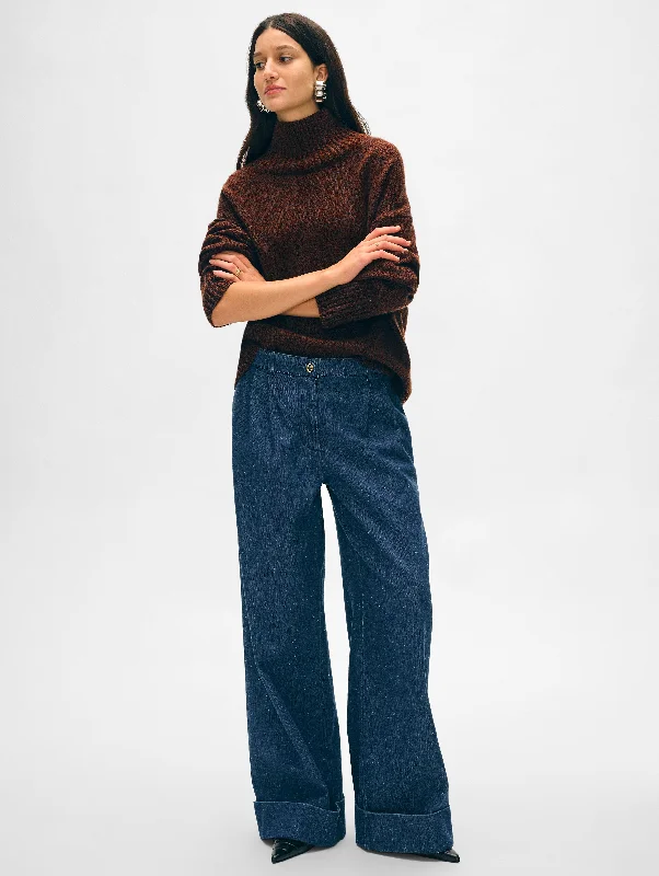 Women's Long Sleeve Turtleneck Cashmere SweatersMerino Cashmere Standneck