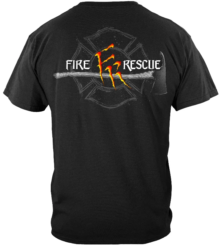 Long Sleeve Women T Shirt for Cooler WeatherMonster Claws Fire Rescue T-Shirt