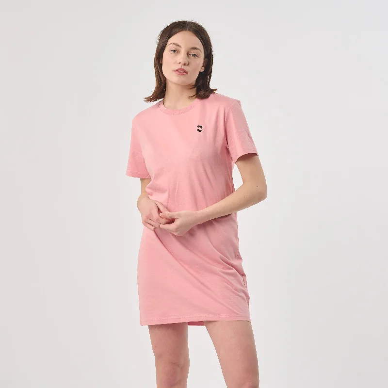 Omnitau Women's Organic Cotton T-Shirt Dress - Pink