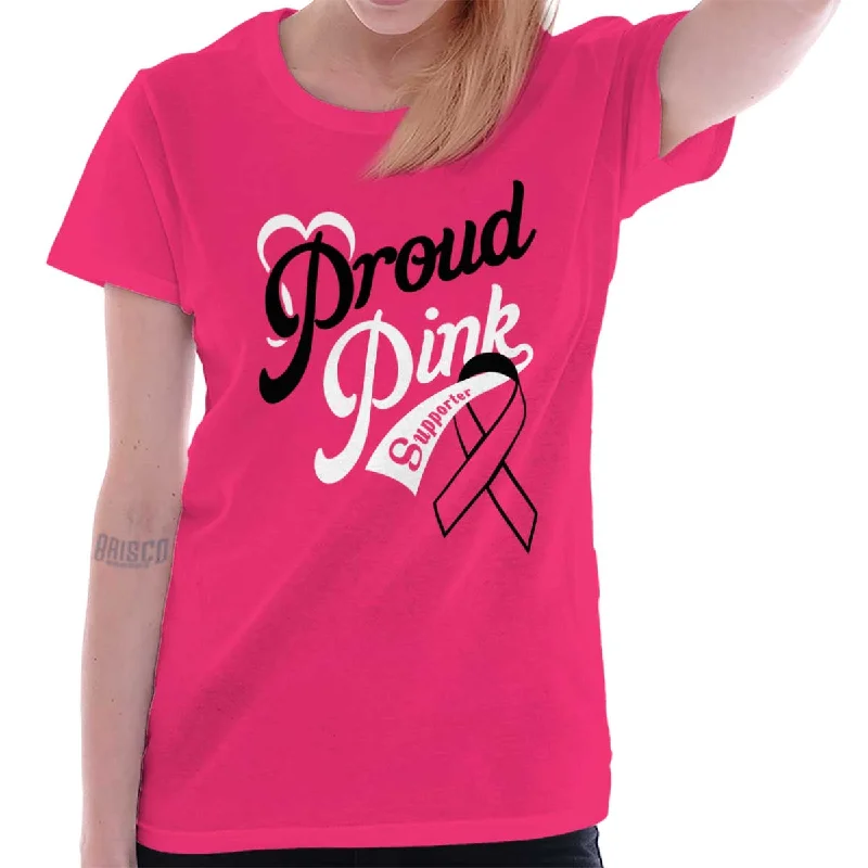 Crew Neck Women T Shirt with a Timeless DesignBreast Cancer Awareness Ladies T Shirt Crew Neck Women T Shirt with a Timeless DesignBreast Cancer Awareness Ladies T Shirt
