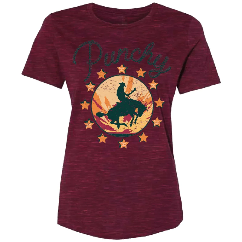 "Punchy" Cranberry w/Orange /Red Logo T-shirt