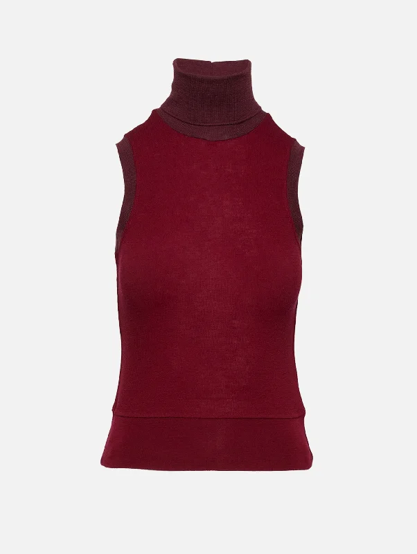 Sleeveless Women's Silk - Trimmed Sweaters for SummerSleeveless Turtleneck Sweater Sleeveless Women's Silk - Trimmed Sweaters for SummerSleeveless Turtleneck Sweater