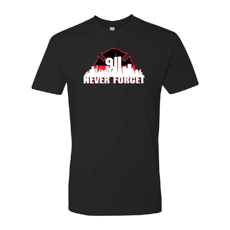 Moisture - Wicking Women T Shirt for Active LifestylesThin Red Line 9/11 Skyline Premium T-Shirt Moisture - Wicking Women T Shirt for Active LifestylesThin Red Line 9/11 Skyline Premium T-Shirt