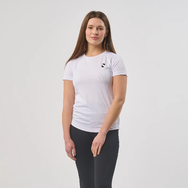 Omnitau Women's Classic Breathable Technical Gym T-Shirt - White