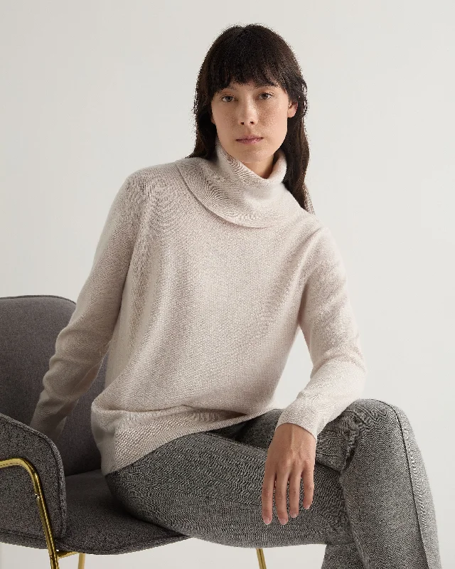 Plus Size Women's Side - Slit Sweaters in Bold SolidsWomen's Loose Turtle Neck Cashmere Sweater Frost White Plus Size Women's Side - Slit Sweaters in Bold SolidsWomen's Loose Turtle Neck Cashmere Sweater Frost White