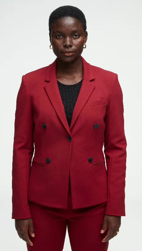 Single - Breasted Women's Corduroy Blazers in Mustard Yellow for an Autumn VibeCrossover Blazer in Performance Cotton | Merlot Single - Breasted Women's Corduroy Blazers in Mustard Yellow for an Autumn VibeCrossover Blazer in Performance Cotton | Merlot