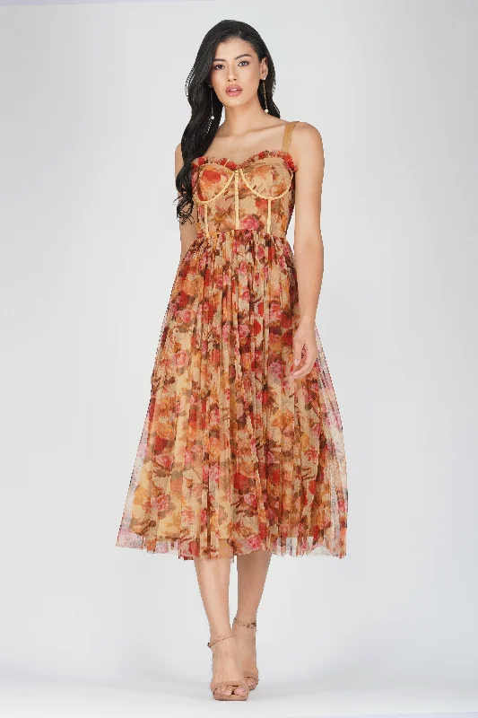 Shift Women Dress with a Simple and Classic Design for Everyday WearDane Rose Floral Corset Midi Dress Shift Women Dress with a Simple and Classic Design for Everyday WearDane Rose Floral Corset Midi Dress