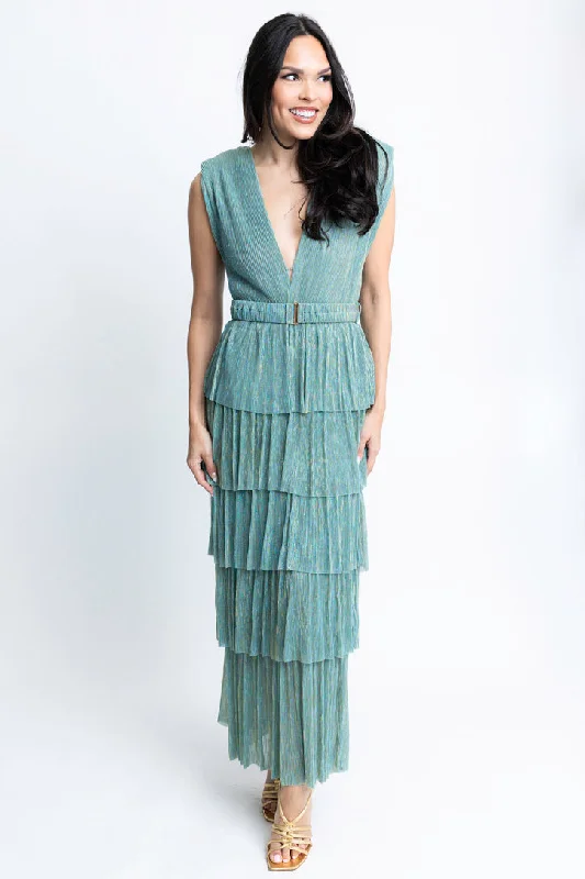 Maxi Women Dress with Floral Print for a Bohemian VibeMetallic Double Vneck Maxi Dress Maxi Women Dress with Floral Print for a Bohemian VibeMetallic Double Vneck Maxi Dress