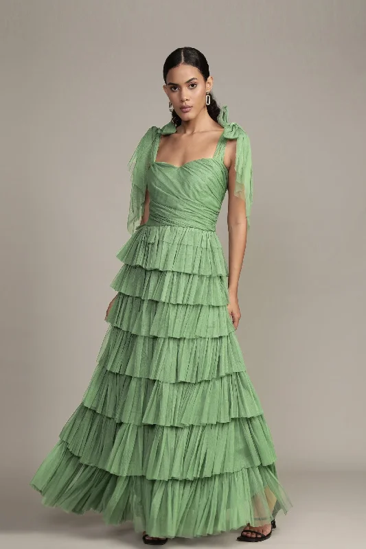 Backless Women Dress for a Sexy and Alluring Look at Evening EventsOphelia Olive Green Maxi Dress with Tie Detail Backless Women Dress for a Sexy and Alluring Look at Evening EventsOphelia Olive Green Maxi Dress with Tie Detail