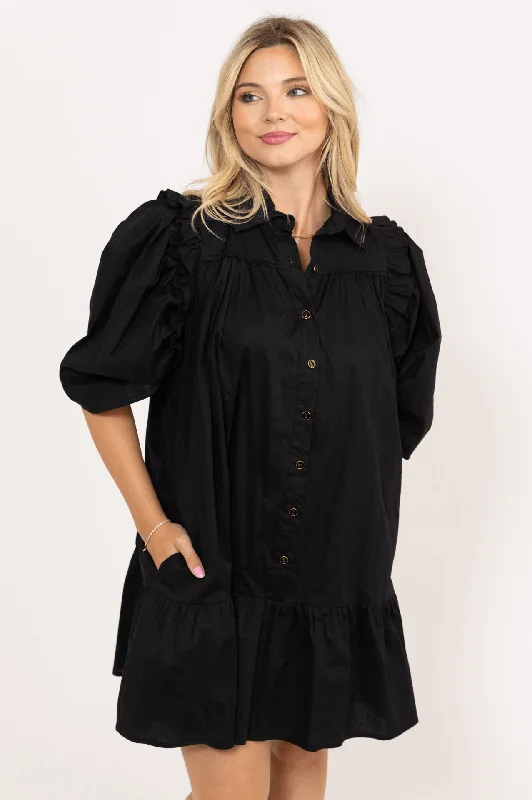 Printed Abstract Women Dress for a Modern and Artistic AppealPuff Sleeve Ruffle Dress Printed Abstract Women Dress for a Modern and Artistic AppealPuff Sleeve Ruffle Dress