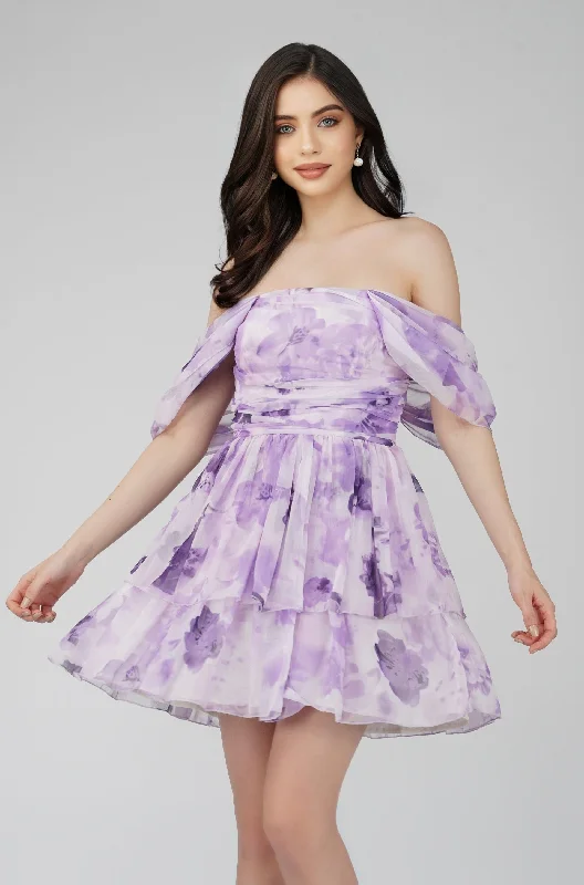 Sleeveless Women Dress in Bright Colors for Summer PartiesSydney Chiffon Mini Dress in Lavender Sleeveless Women Dress in Bright Colors for Summer PartiesSydney Chiffon Mini Dress in Lavender