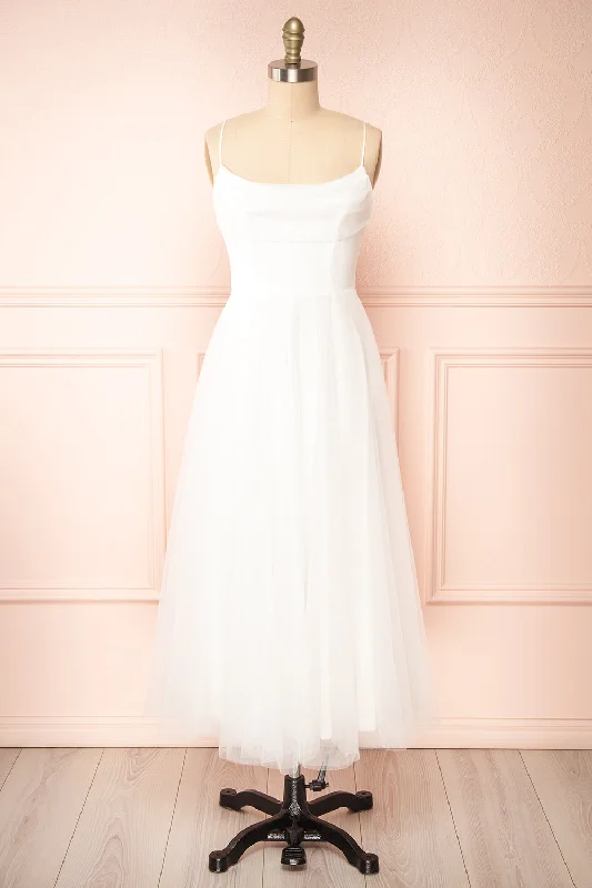Little Black Women Dress with Sequins for a Glamorous Night OutValerie White | A-Line Tulle Midi Dress Little Black Women Dress with Sequins for a Glamorous Night OutValerie White | A-Line Tulle Midi Dress