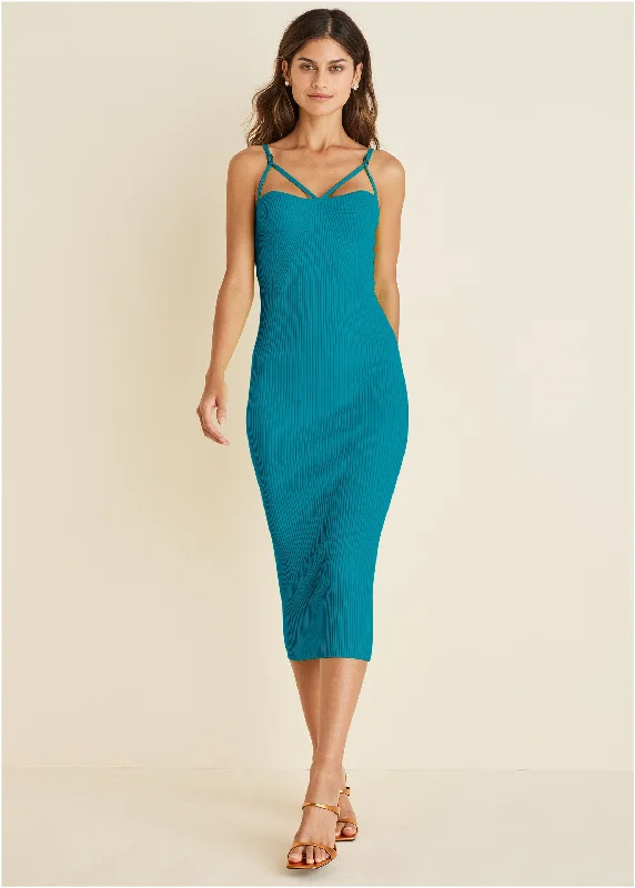 Little Black Women Dress with Sequins for a Glamorous Night OutStrappy Midi Dress - Teal Little Black Women Dress with Sequins for a Glamorous Night OutStrappy Midi Dress - Teal