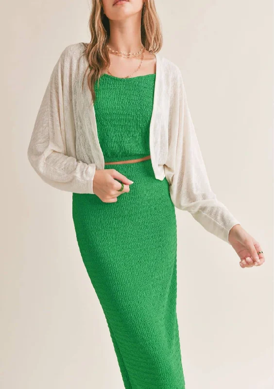 sequin embellished women cardigan for special occasionsSadie And Sage Unity Cropped Open Knit Cardigan - Ivory sequin embellished women cardigan for special occasionsSadie And Sage Unity Cropped Open Knit Cardigan - Ivory