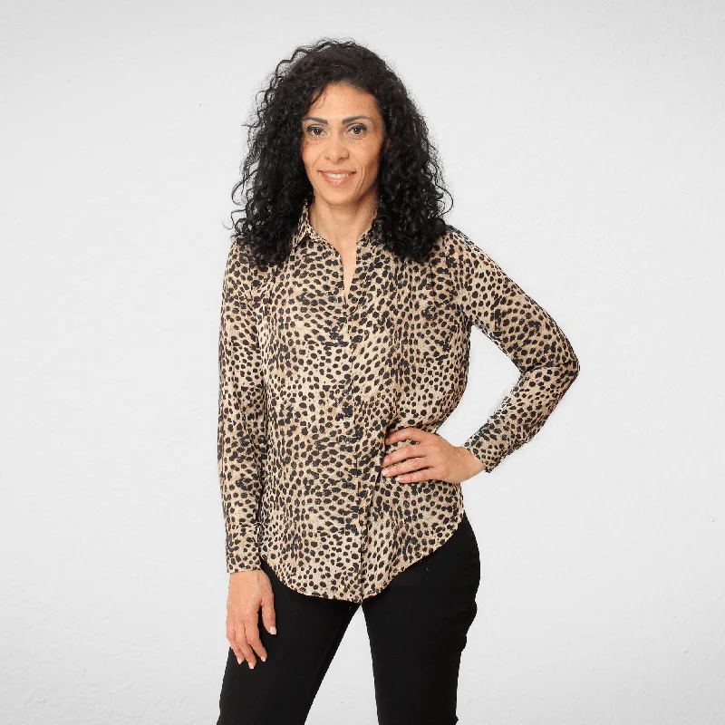 hooded women cardigan for added warmth and styleWomen chiffon chemise (Shirt) - Tiger hooded women cardigan for added warmth and styleWomen chiffon chemise (Shirt) - Tiger