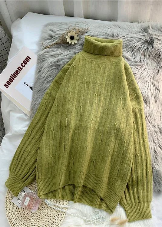 Boat Neck Women's Merino Wool Sweaters in Neutral ShadesAesthetic green Blouse cable casual high neck knitwear Boat Neck Women's Merino Wool Sweaters in Neutral ShadesAesthetic green Blouse cable casual high neck knitwear