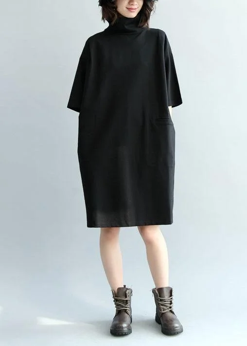 High - Low Hem Women's Cashmere - Blended SweatersAesthetic high waist Sweater black thick Hipster sweater dress fall High - Low Hem Women's Cashmere - Blended SweatersAesthetic high waist Sweater black thick Hipster sweater dress fall