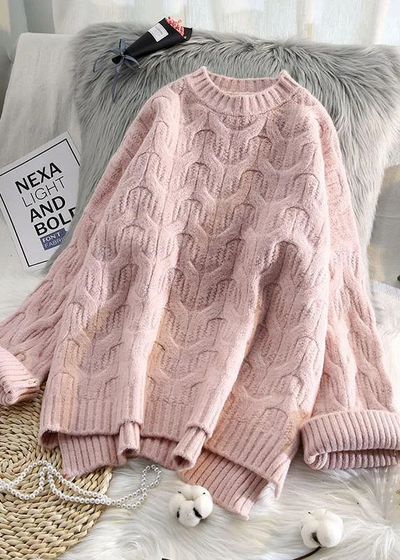 Open - Front Women's Cardigan - Style Mohair SweatersAesthetic pink crane tops low high design casual spring knit tops Open - Front Women's Cardigan - Style Mohair SweatersAesthetic pink crane tops low high design casual spring knit tops