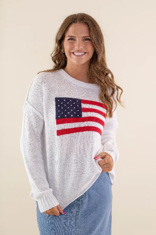 Women's Long Sleeve Turtleneck Cashmere SweatersAll American Sweater-White