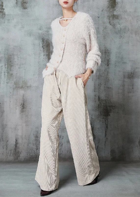 High - Low Hem Women's Cashmere - Blended SweatersArt Apricot Asymmetrical Thick Mink Velvet Knitted Sweater Winter High - Low Hem Women's Cashmere - Blended SweatersArt Apricot Asymmetrical Thick Mink Velvet Knitted Sweater Winter