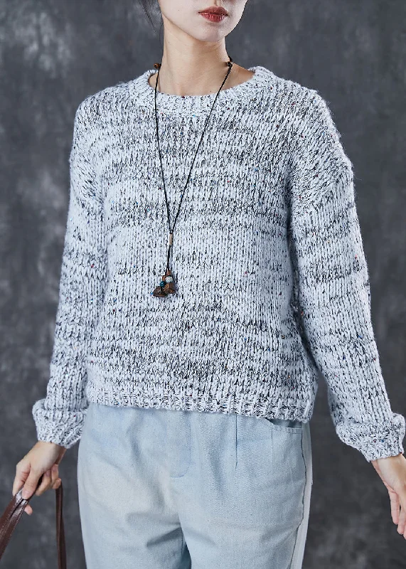 Plus Size Women's Sequined Sweaters for Special OccasionsBohemian Grey Sequins Chunky Knit Sweaters Winter Plus Size Women's Sequined Sweaters for Special OccasionsBohemian Grey Sequins Chunky Knit Sweaters Winter