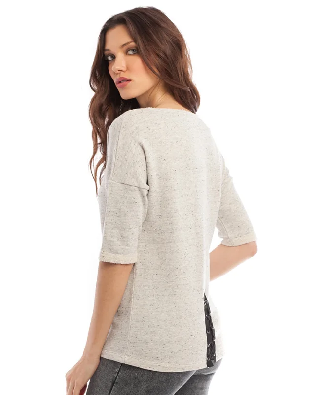 Mock Neck Women's Alpaca Wool Sweaters in Earth TonesBrooke Side Tie Pullover