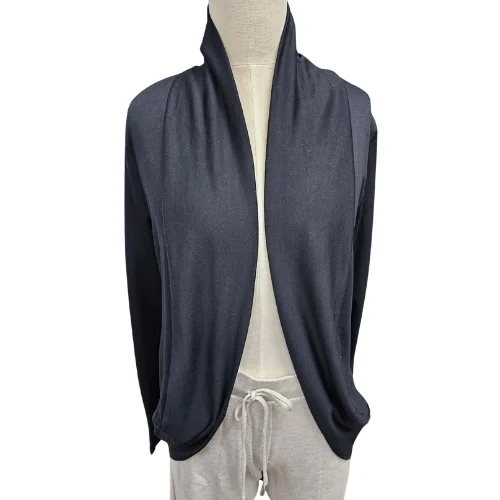 open front women cardigan for easy stylingCascade Cardigan Super Soft Bamboo Brushed Terry Black PIXIE47 open front women cardigan for easy stylingCascade Cardigan Super Soft Bamboo Brushed Terry Black PIXIE47