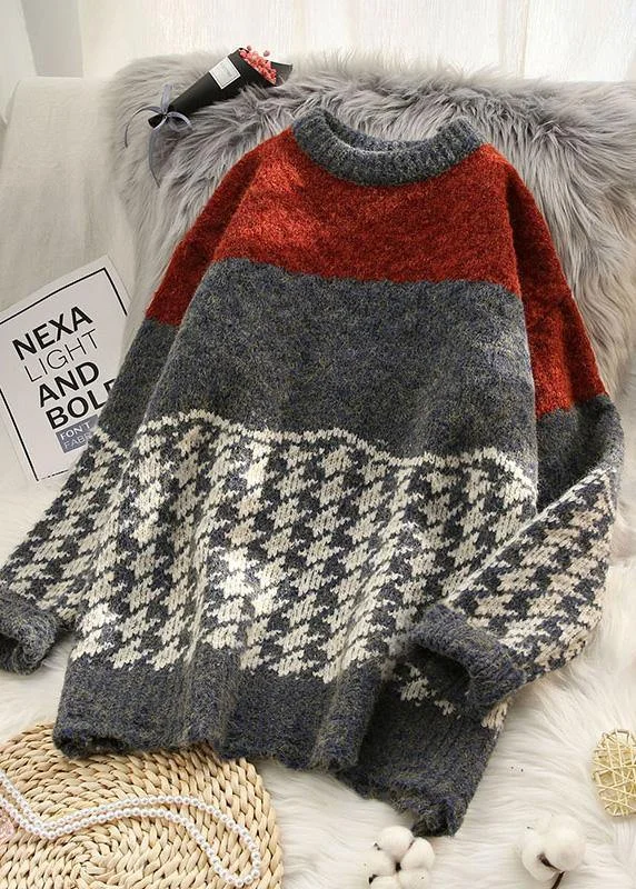Open - Front Women's Cardigan - Style Mohair SweatersChunky burgundy knitted t shirt o neck baggy spring knitted blouse Open - Front Women's Cardigan - Style Mohair SweatersChunky burgundy knitted t shirt o neck baggy spring knitted blouse