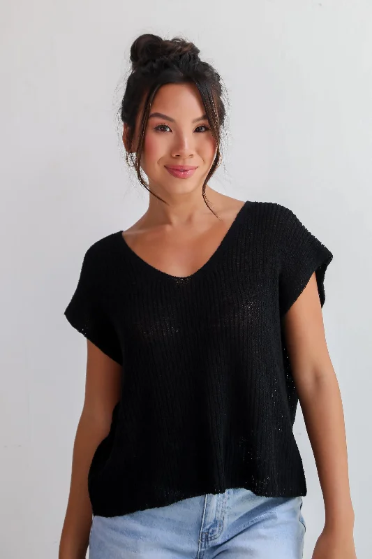 Plus Size Women's Sequined Sweaters for Special OccasionsFINAL SALE - Cool Vibes Lightweight Knit Top Plus Size Women's Sequined Sweaters for Special OccasionsFINAL SALE - Cool Vibes Lightweight Knit Top