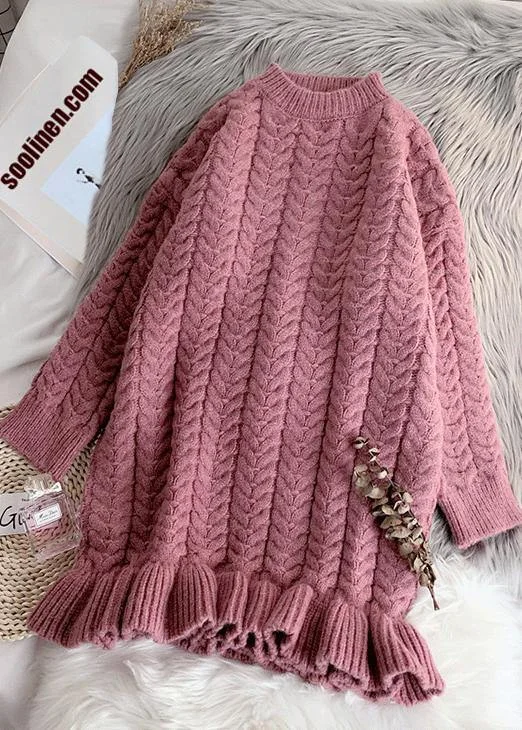 Split - Hem Women's Linen Blend Sweaters for SpringCute pink Sweater weather Refashion o neck thick Ugly fall sweater dress Split - Hem Women's Linen Blend Sweaters for SpringCute pink Sweater weather Refashion o neck thick Ugly fall sweater dress