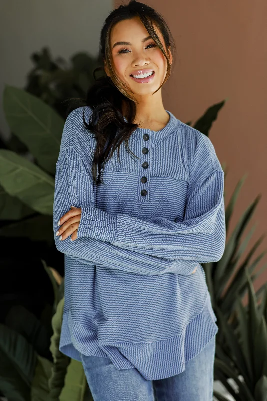 High - Low Hem Women's Cashmere - Blended SweatersFINAL SALE - Easily Loved Corded Henley Top High - Low Hem Women's Cashmere - Blended SweatersFINAL SALE - Easily Loved Corded Henley Top