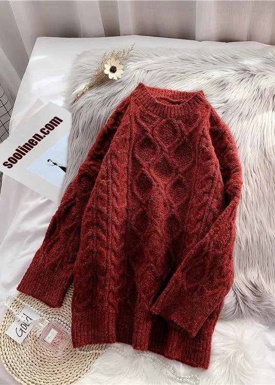Mock Neck Women's Alpaca Wool Sweaters in Earth TonesFashion o neck baggy Sweater dresses Beautiful burgundy Tejidos knit dresses Mock Neck Women's Alpaca Wool Sweaters in Earth TonesFashion o neck baggy Sweater dresses Beautiful burgundy Tejidos knit dresses
