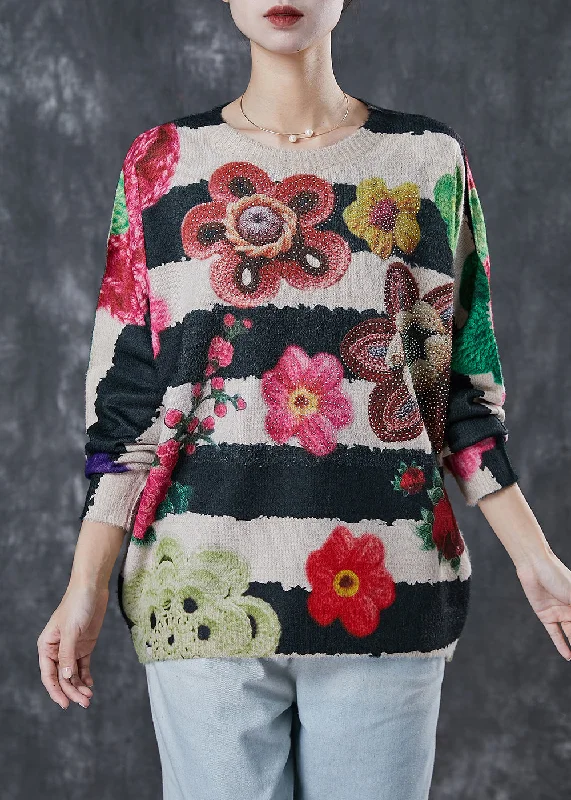 Hooded Women's Fleece - Lined Sweaters for WinterFashion Oversized Print Zircon Knit Sweater Tops Winter Hooded Women's Fleece - Lined Sweaters for WinterFashion Oversized Print Zircon Knit Sweater Tops Winter