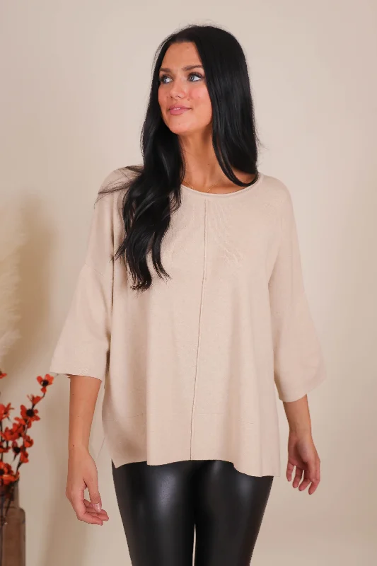 Open - Front Women's Cardigan - Style Mohair SweatersFeel Good Movie Night Sweater-Oatmeal Open - Front Women's Cardigan - Style Mohair SweatersFeel Good Movie Night Sweater-Oatmeal