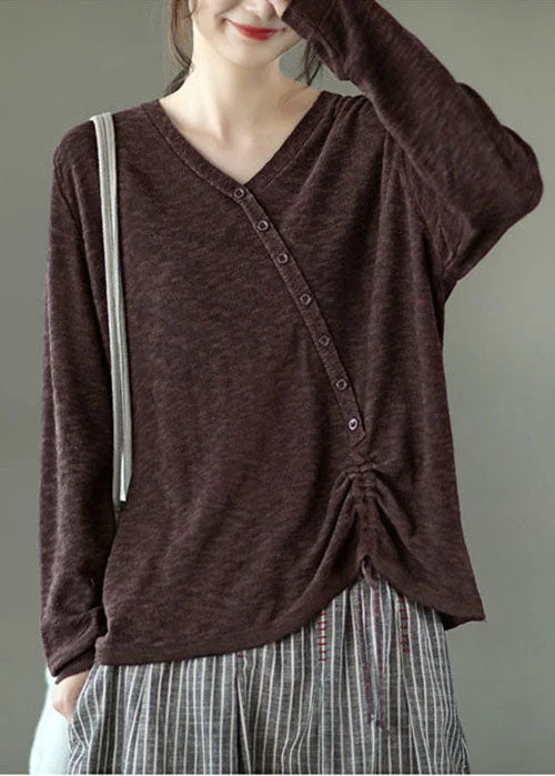 Mock Neck Women's Alpaca Wool Sweaters in Earth TonesFine Brown V Neck Button Knit Winter sweaters Mock Neck Women's Alpaca Wool Sweaters in Earth TonesFine Brown V Neck Button Knit Winter sweaters