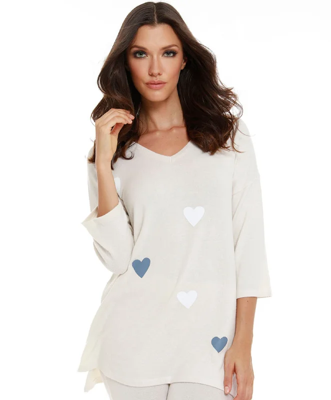 Cropped Women's Angora Blend Sweaters for a Trendy LookGabrielle Kashmira 3/4 Sleeve V-Neck Cropped Women's Angora Blend Sweaters for a Trendy LookGabrielle Kashmira 3/4 Sleeve V-Neck