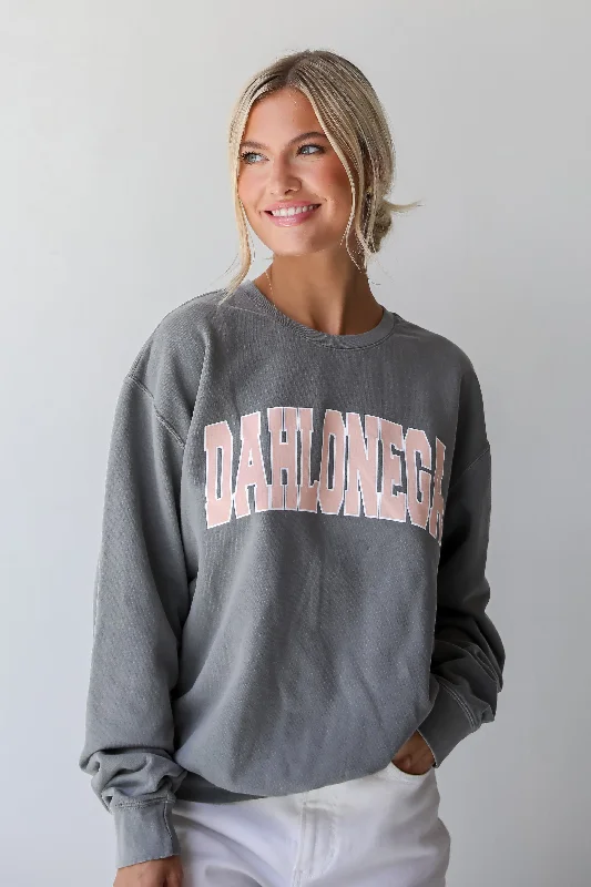 Sleeveless Women's Silk - Trimmed Sweaters for SummerGrey Dahlonega Sweatshirt