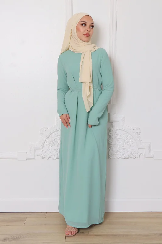 boyfriend style women cardigan for a relaxed fitIrene Chiffon Dress- Mint