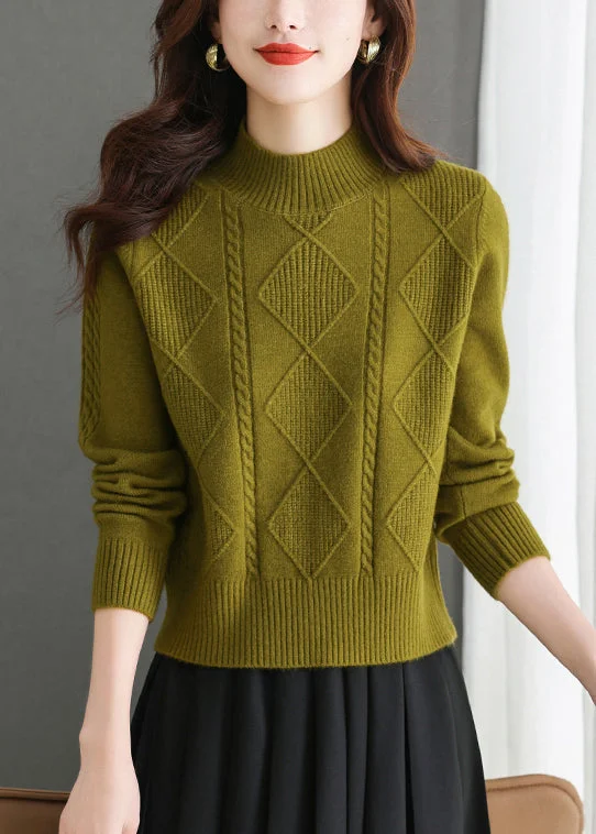 V - Neck Women's Ribbed Wool Sweaters for FallItalian Mustard Color Soft Comfy Short Woolen Sweaters Spring V - Neck Women's Ribbed Wool Sweaters for FallItalian Mustard Color Soft Comfy Short Woolen Sweaters Spring