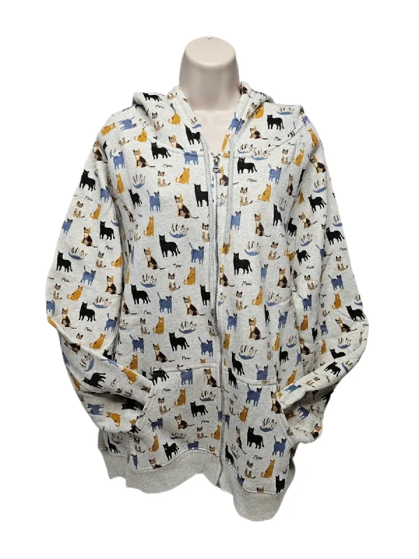 open front women cardigan for easy stylingJacket With Hood 2Pocket Zipper Front Cats Meow Women's HO59 open front women cardigan for easy stylingJacket With Hood 2Pocket Zipper Front Cats Meow Women's HO59