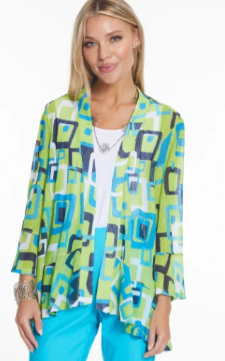 plus size women cardigan for comfortable layeringJacket- Women-3/4 Flounce Sleeve circle hen Open jacket plus size women cardigan for comfortable layeringJacket- Women-3/4 Flounce Sleeve circle hen Open jacket