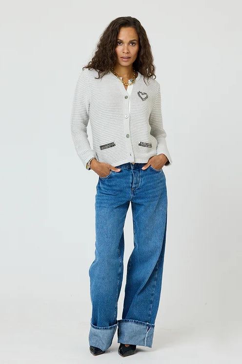 cropped women cardigan to pair with high - waisted jeansKerri Rosenthal Gemma Cardigan cropped women cardigan to pair with high - waisted jeansKerri Rosenthal Gemma Cardigan