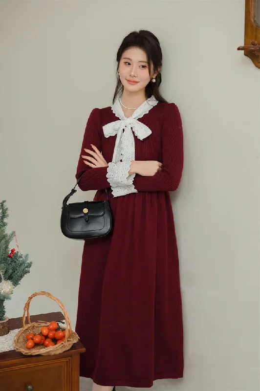 v neck women cardigan to elongate the necklineLace Trim Sweater Midi Dress (2 Colors) v neck women cardigan to elongate the necklineLace Trim Sweater Midi Dress (2 Colors)