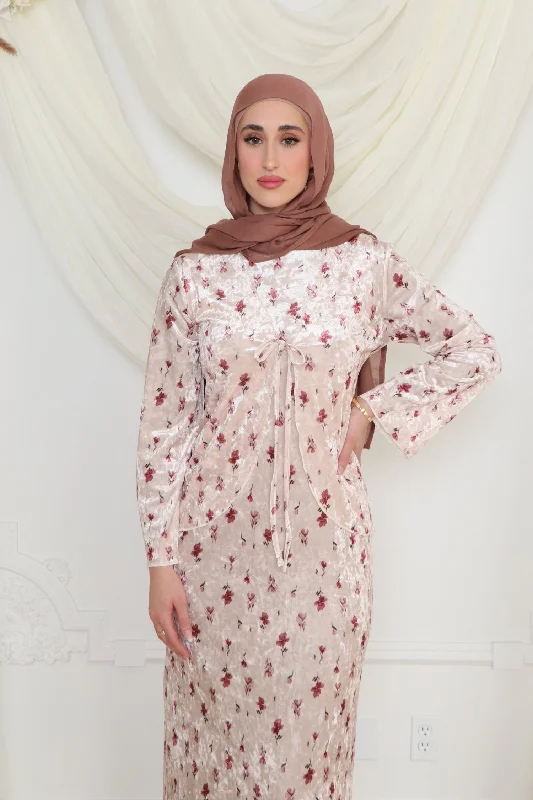 oversized women cardigan for a trendy and cozy lookLina Floral maxi Dress Set- Rose oversized women cardigan for a trendy and cozy lookLina Floral maxi Dress Set- Rose