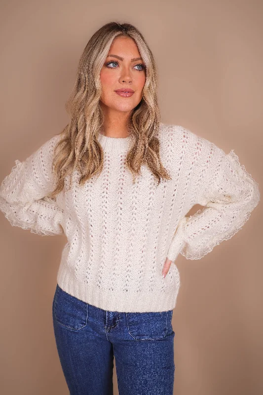 Short Sleeve Women's Cotton Blend Sweaters in Pastel ColorsMy Diary Entry Sweater-White Short Sleeve Women's Cotton Blend Sweaters in Pastel ColorsMy Diary Entry Sweater-White