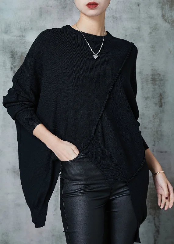 Button - Down Women's Shetland Wool Sweaters in Traditional PatternsNatural Black Asymmetrical Patchwork Knit Sweaters Spring Button - Down Women's Shetland Wool Sweaters in Traditional PatternsNatural Black Asymmetrical Patchwork Knit Sweaters Spring