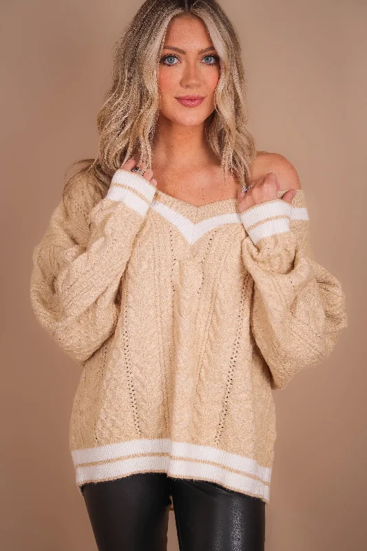 Split - Hem Women's Linen Blend Sweaters for SpringNo One But You Sweater
