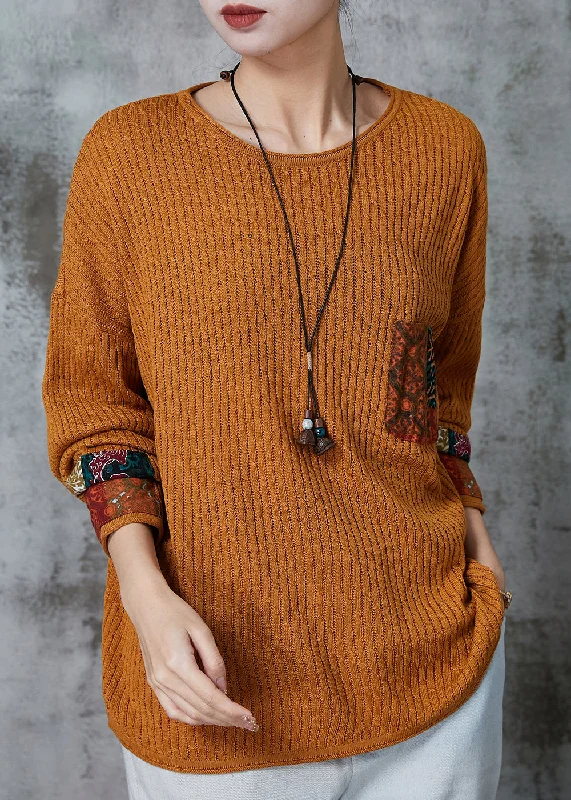 Mock Neck Women's Alpaca Wool Sweaters in Earth TonesOrganic Yellow Oversized Patchwork Applique Knit Tops Spring Mock Neck Women's Alpaca Wool Sweaters in Earth TonesOrganic Yellow Oversized Patchwork Applique Knit Tops Spring